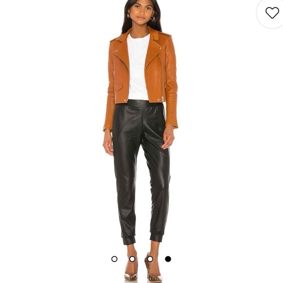 Commando Black Faux Leather Joggers size S - Picture 7 of 13